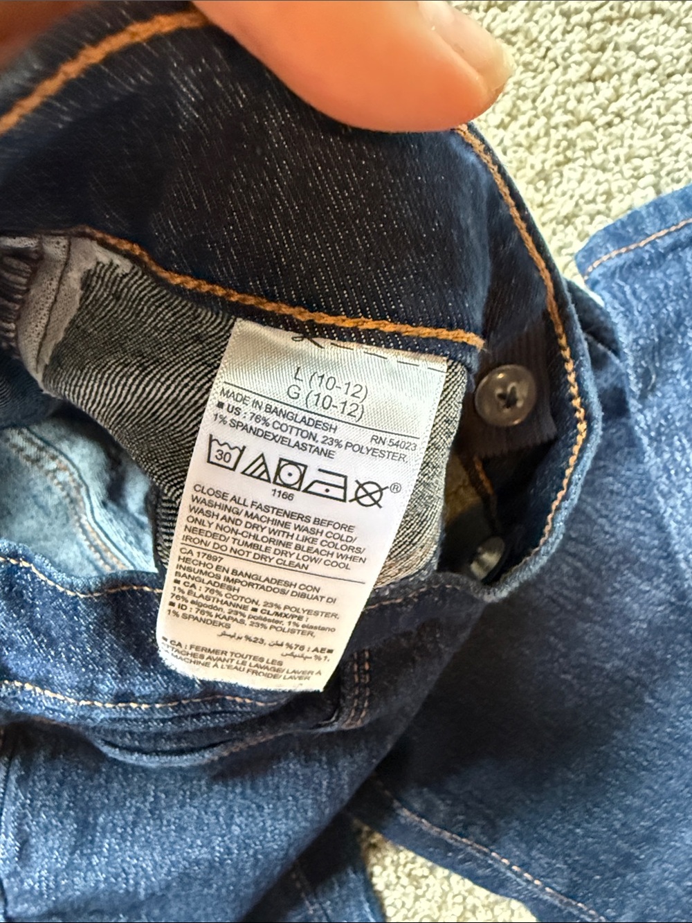 Girls jeggings - 3 pairs like new- sz 10 - Picture 9 of 11